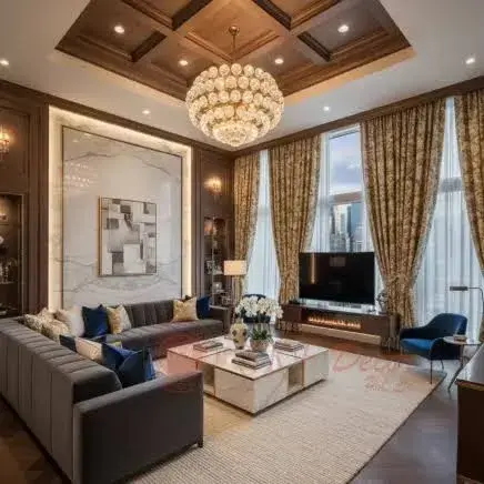 Living room with natural light in the Civil Lines independent house, Sagar